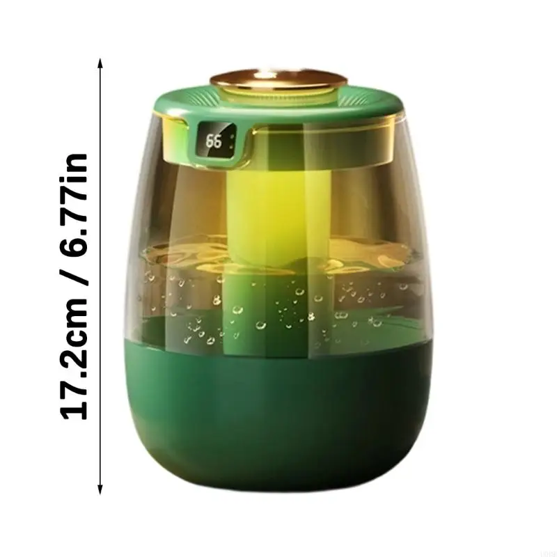 Humidificador 1300 gran capacidad Desktop dormitorio neblina doble con luz nocturna para dormitorio y planta
