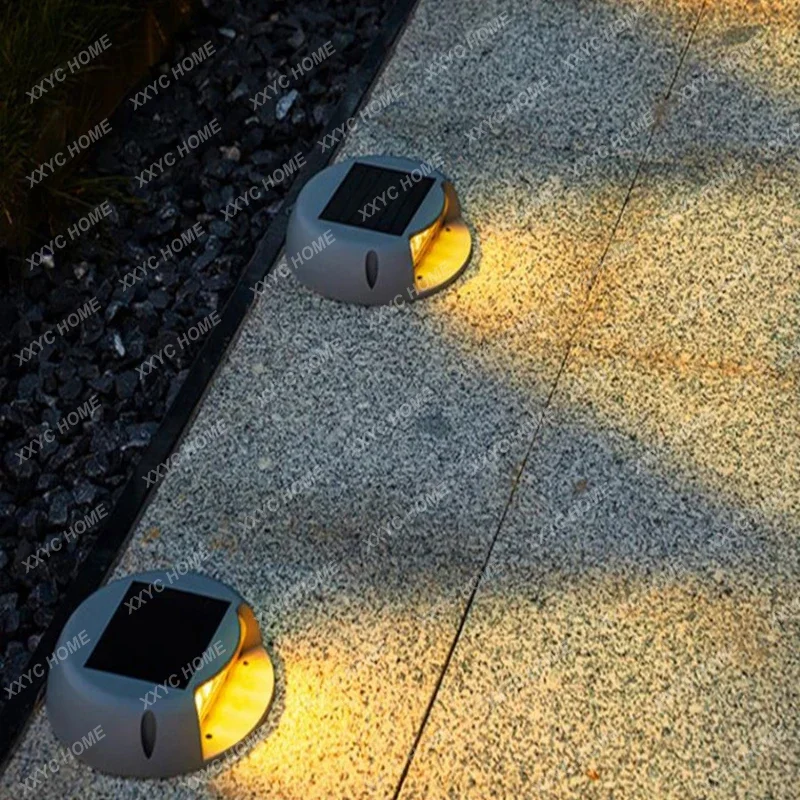 Solar Plank Light Outdoor Courtyard Waterproof Punch Free Automatic Induction Park Stairs Square Step Decor decoration