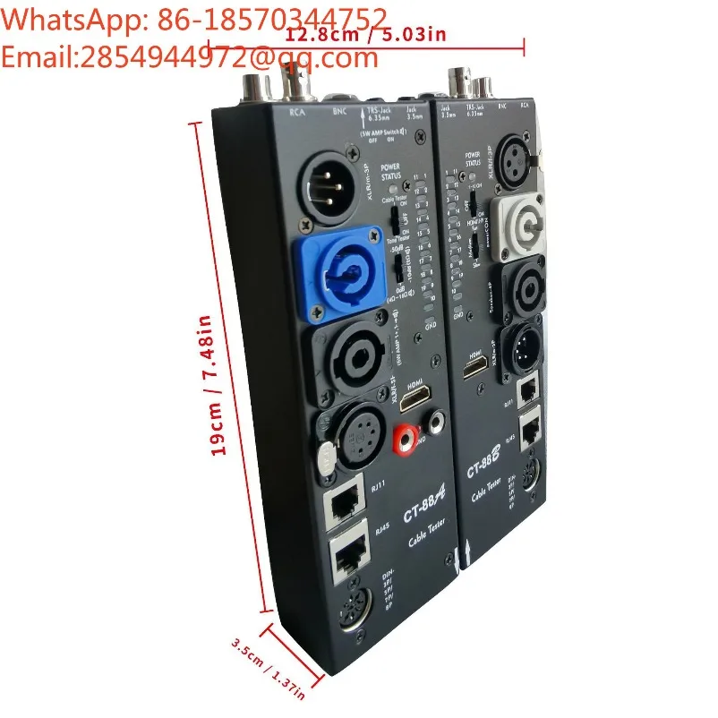 CT-88 16 in 1 Digital Display Audio Cable Tester HDMI Automatic Tester