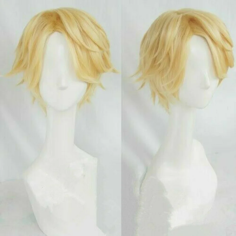 

For Cosplay Mystic Messenger Yoosung Milk Blonde Cosplay Wig Heat Resistant Hair