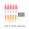 red A with battery