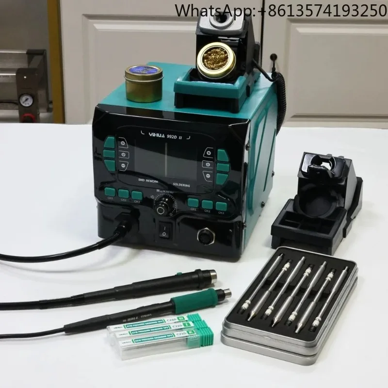 

【2026】YIHUA 992D-II 2-in-1 Solder Station with Hot Air & Adjustable 210/245 Iron Temp Calibration for Micro Soldering