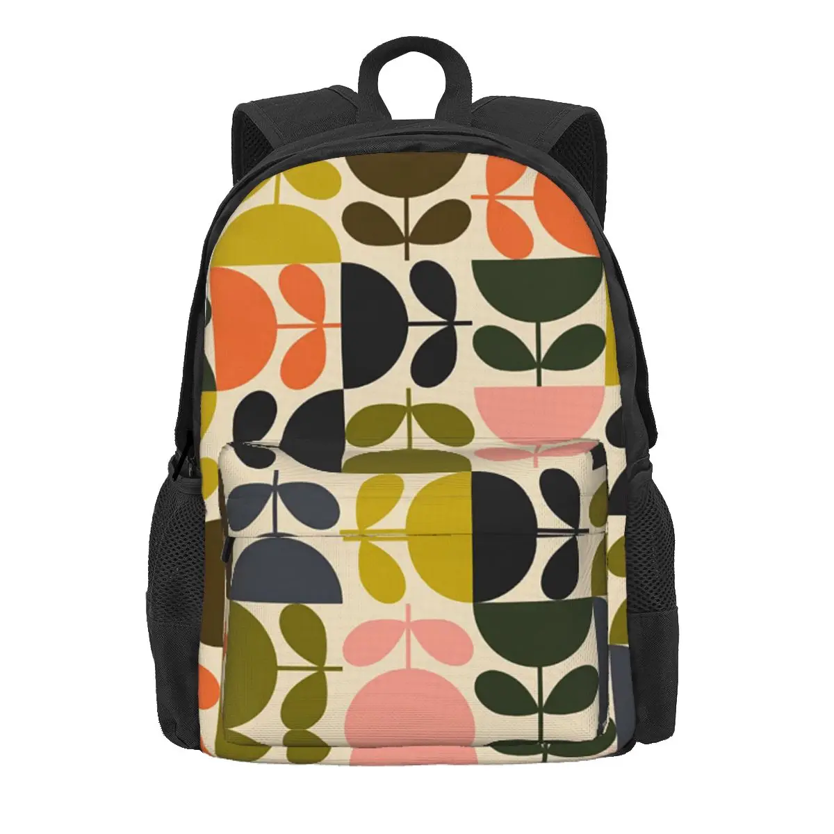 

Flower Stem Orla Kiely Pattern Backpack Daypack Large Capacity Children BookBag School Bag Shoulder Bags for Men Women
