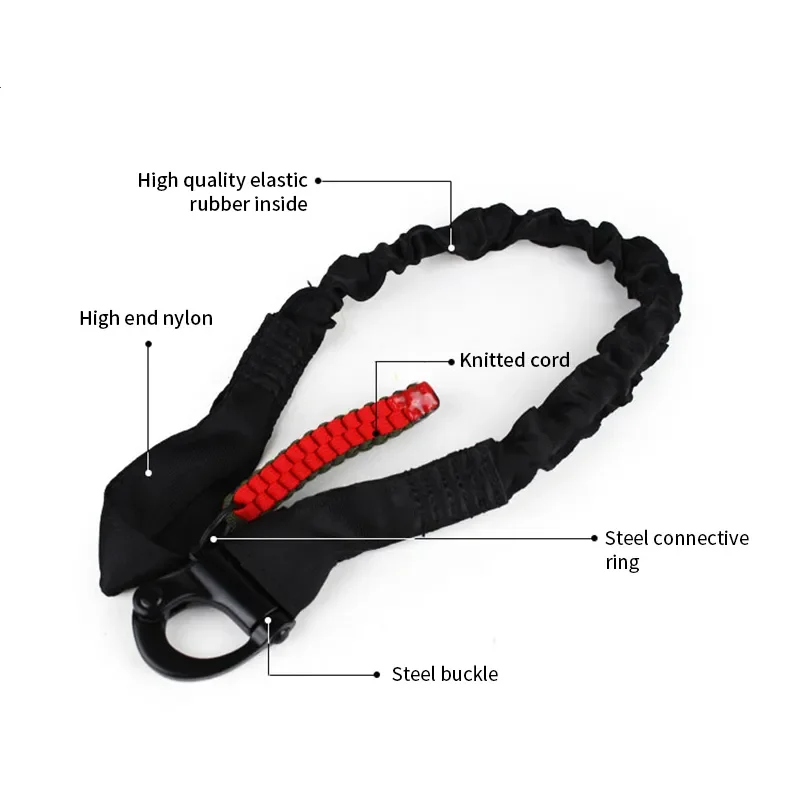 Tactical Hunting Belt, Nylon Quick Release Save Sling Lanyard, Airsoft Combat Gear, Safety Rope Holder, Tactical Accessories