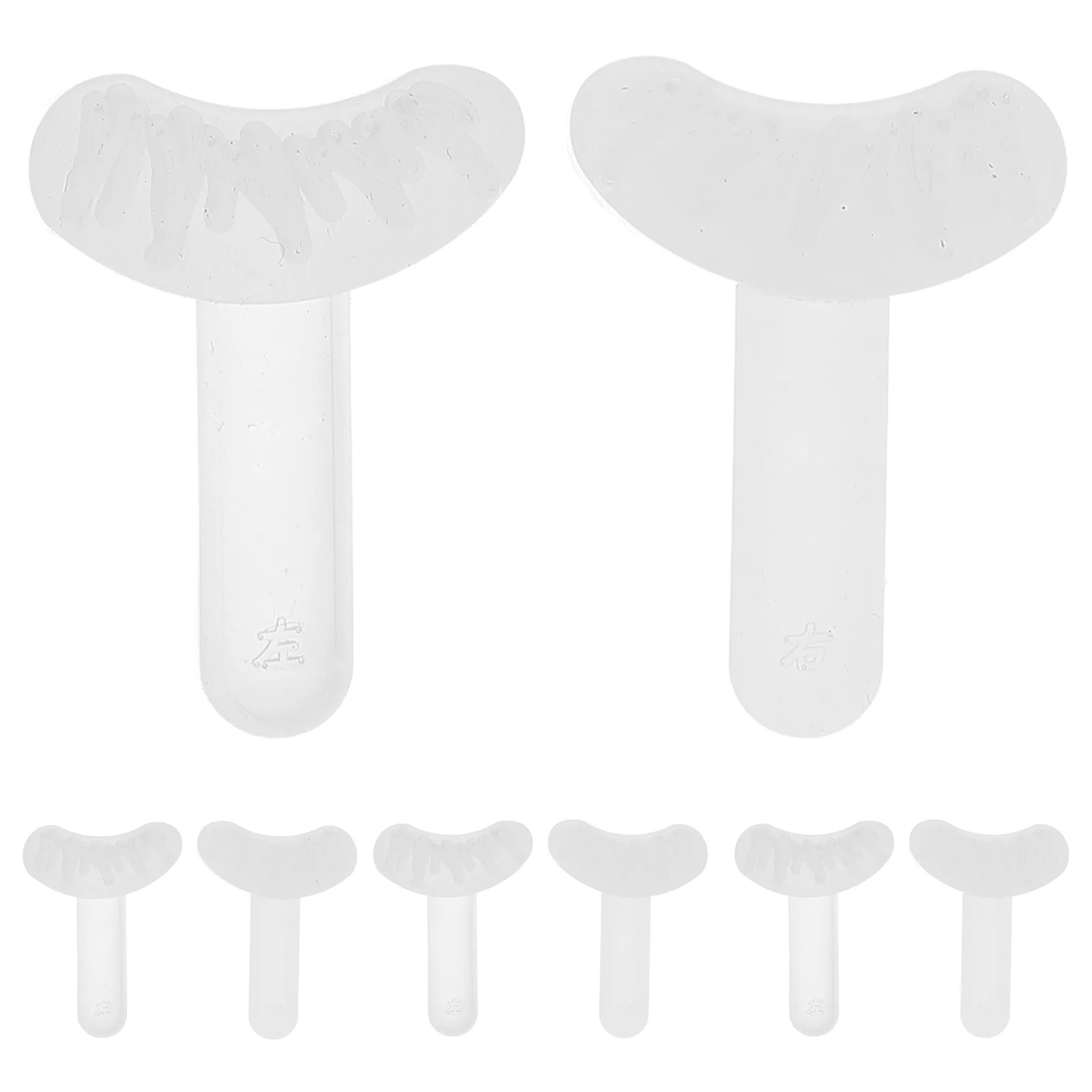 

5Pairs Reusable Lower Eyelashes Stamp Comfortable Fit Bottom Lash Extension Practice Tool Enhances Lash Density Stamp