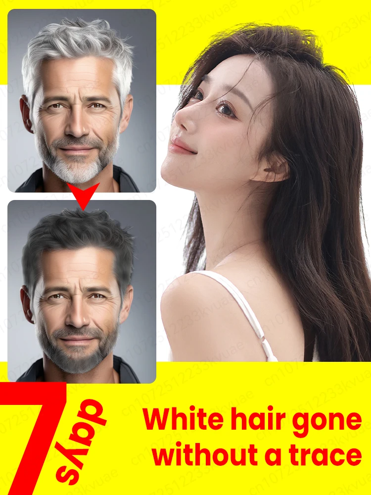 White hair killer, remove gray hair and restore natural hair color in 7 days