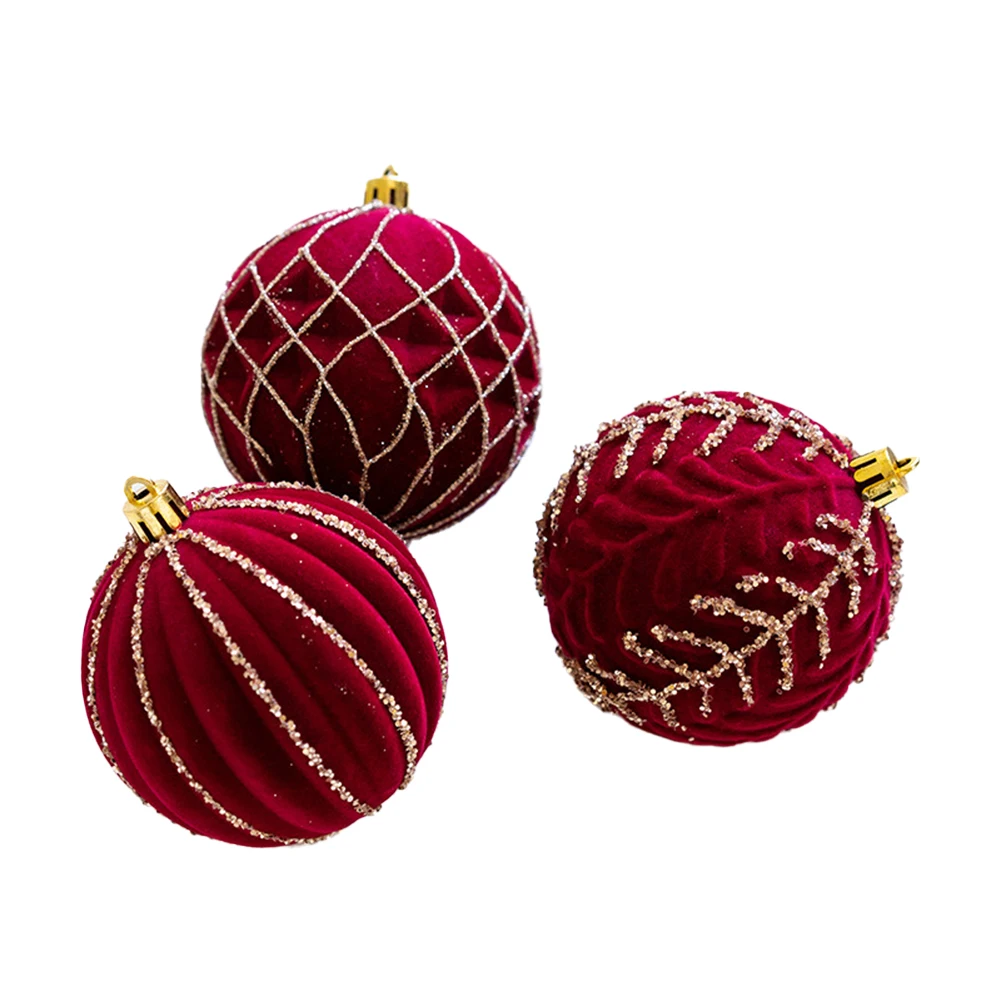 8cm New Year Decoration Charming Christmas Decorations Christmas Tree Ball Ornaments Faux For Home Xmas Wedding Party Decoration