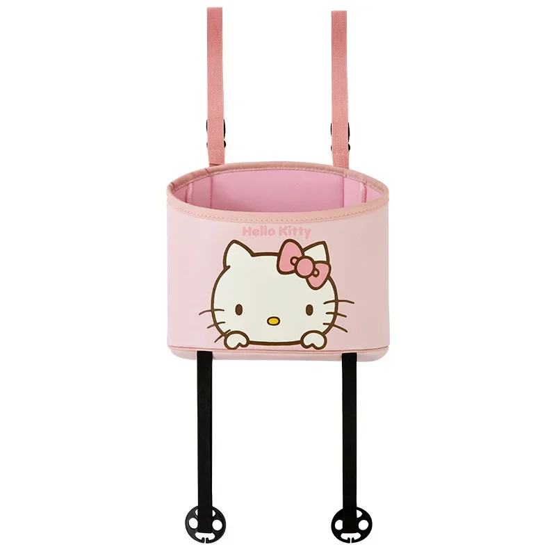 Sanrio Genuine Car Storage Box Hello Kitty Cartoon Seat Hanging Storage Bag Cute Car Decoration Supplies Accessories Gifts