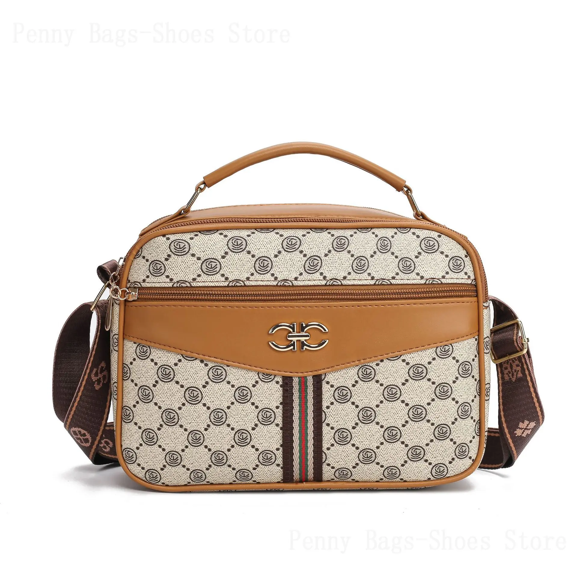 Women's Large Capacity 2025 Autumn and Winter New Handbags Middle-aged Women's Single Shoulder Multi-layer Crossbody Bag