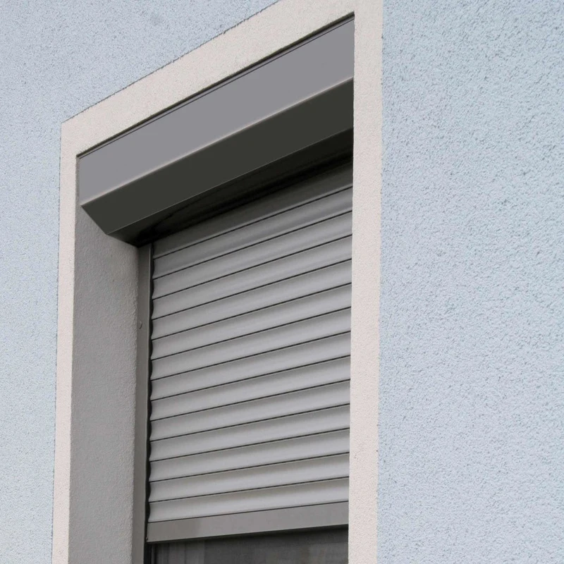 Aluminum Roller Shutter Window Manufacturer Aluminum 55 Slat Width Electric Rolling Shutter Window