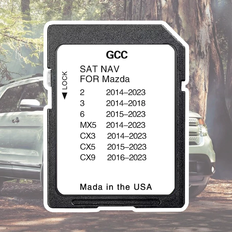 

Update General GCC Gulf Area Middle East maps 2024 SD Memory Card Navigation for Mazda 2/3/6/MX5/CX5/CX9 Car Navi Systems GPS