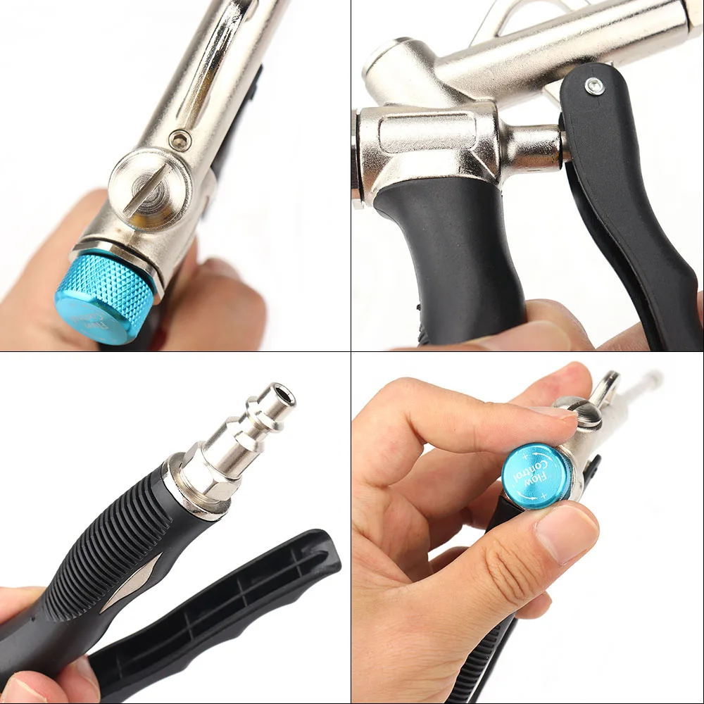 1/2pcs Adjustable Air Dust Gun Handheld 2-Way Air Blow Gun High Pressure Cleaning and Dust Removal Pneumatic Tool