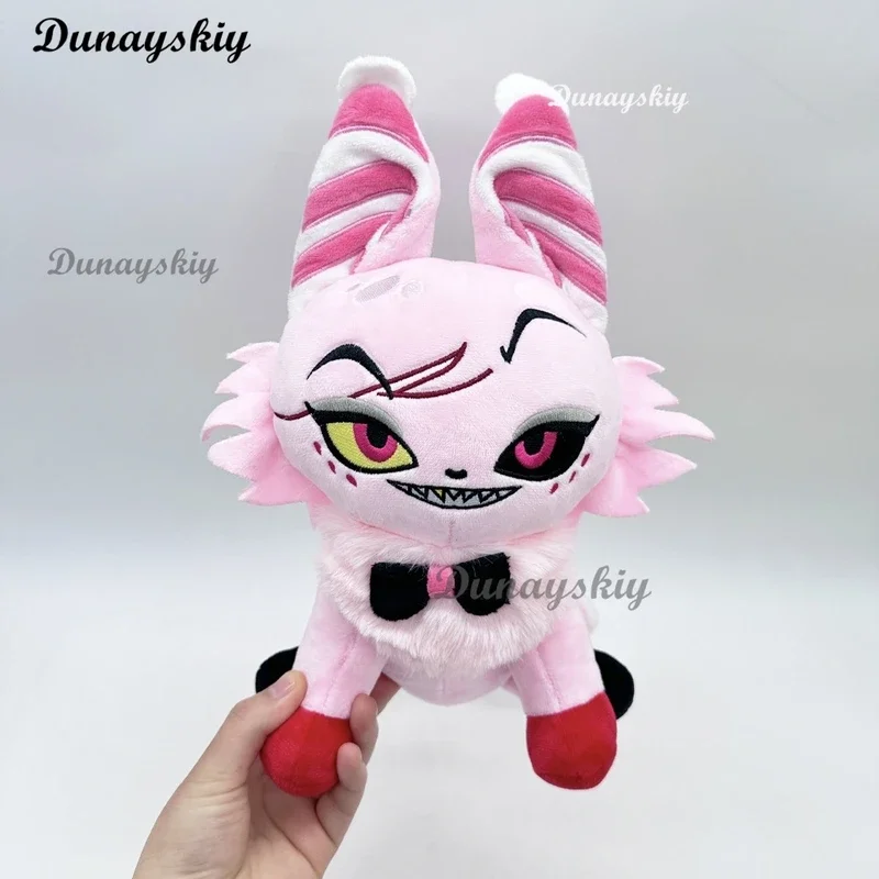 Husk Angel Meow Hazbin Cosplay Hotel Alastor Kawaii Cosplay Cute Soft Fluffy Stuffed Cute Cartoon Home Decoration For Kids Gift