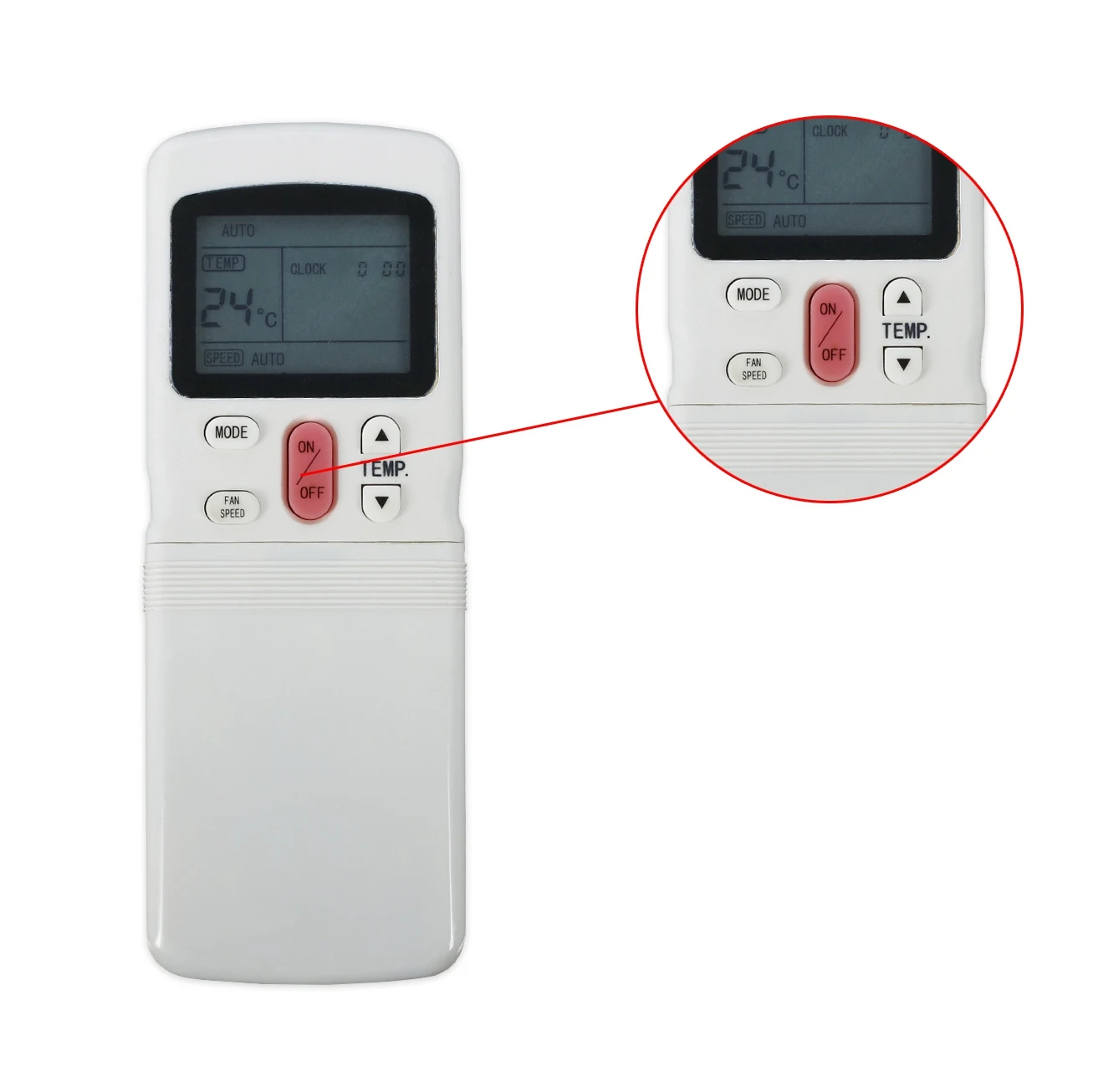 Reemplazo del control remoto del aire acondicionado para Midea R11HG-E R11HG/E-N35R