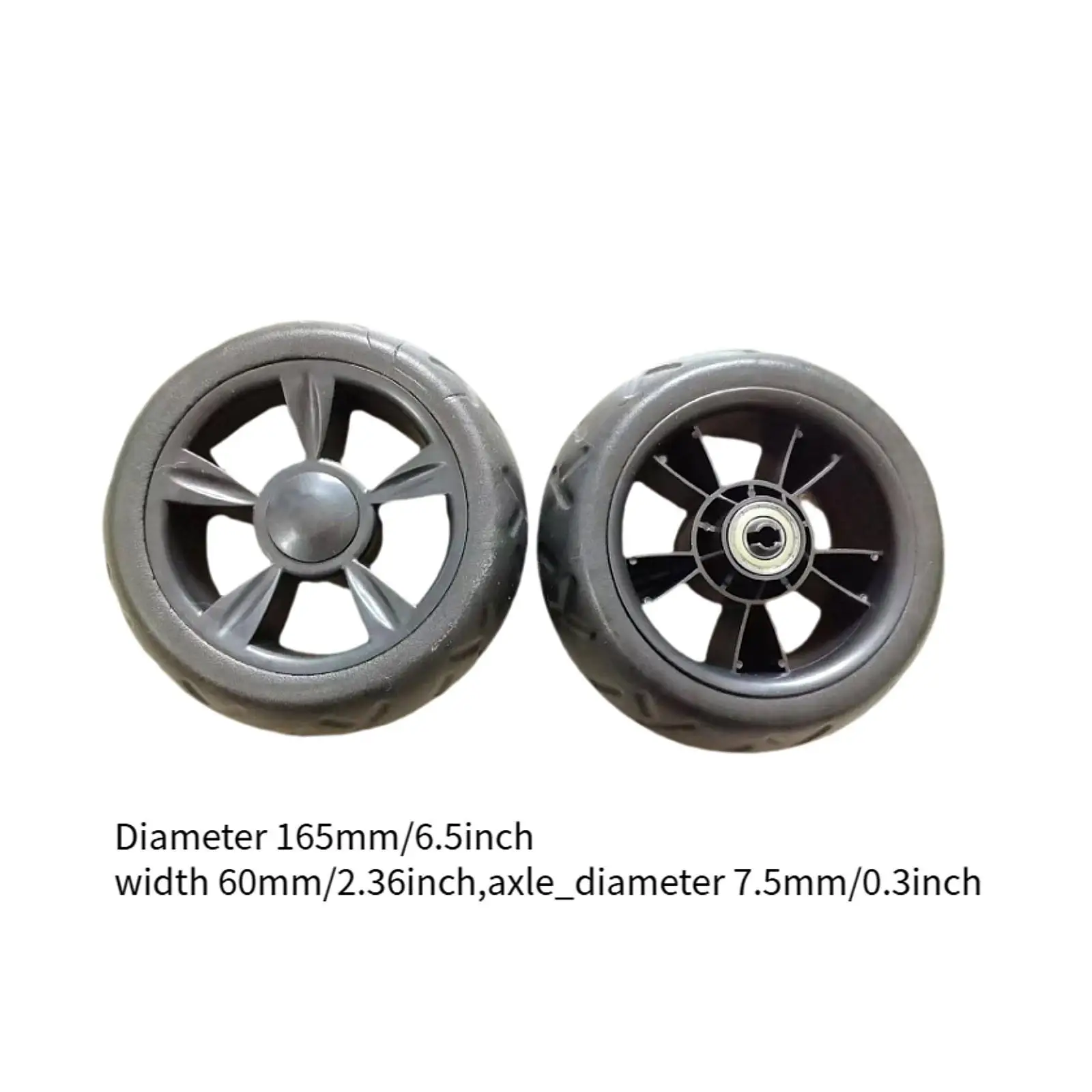 2x عجلات عربة التسوق مكونات خفيفة الوزن أجزاء عملية متعددة الوظائف #6