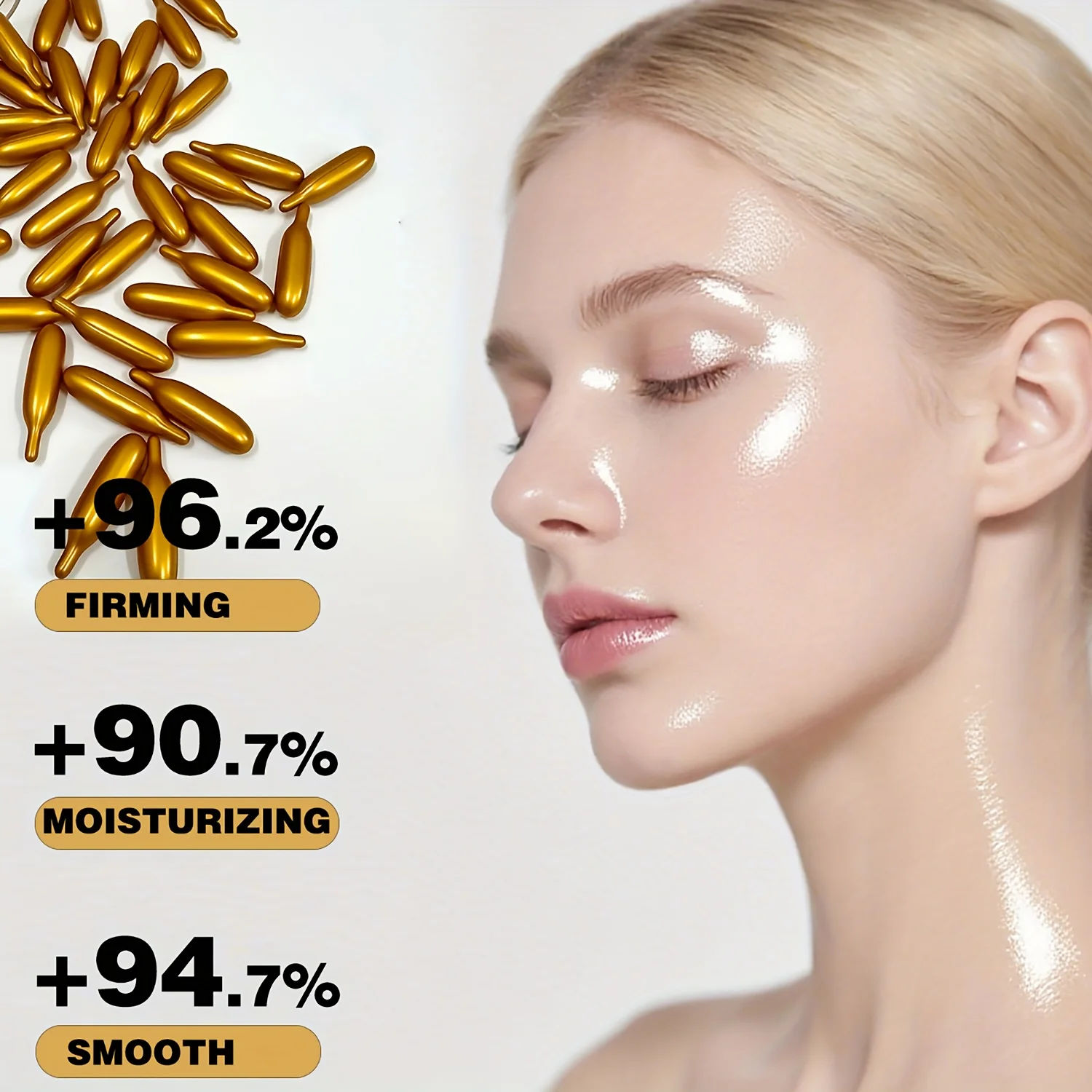 Vitamin E Deep Hidratante Cápsula Essência — Hidratação Profunda + Clareamento para Pele Radiante (0,4g x 30 c
