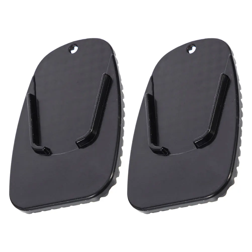 

2Pcs Motorcycle Side Foot Pad Heavy Duty Non-Slip Motorbike Stand Enlarger Plate Wide Compatibility Easy Install No Tools Needed