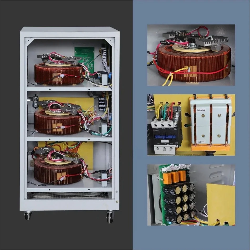 

Industry 10KVA 30KVA 50KVA 75KVA 100KVA 3 Phase 380V Stabilizer Three Phase AC High Precision Voltage Regulator