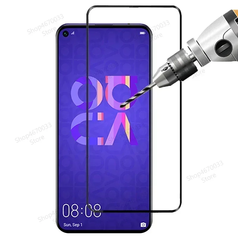 9D กันรอยหน้าจอ4ชิ้นสำหรับ Huawei nova 5T 8 SE 7 6 SE 8i 7i กระจกนิรภัยป้องกัน6สำหรับ Huawei P Smart Z 2019 2021 2020