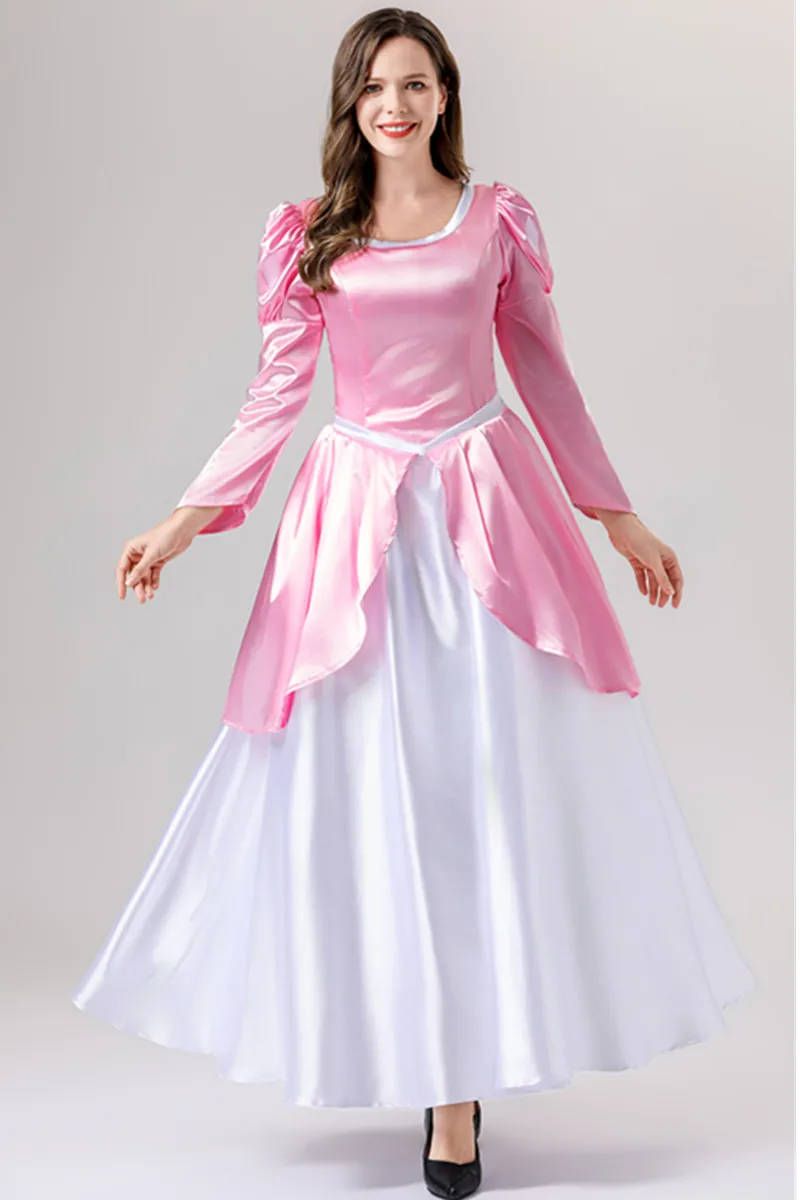 Costume cosplay della principessa Cenerentola di Halloween, festa di Natale, vestito da travestimento per sorella malvagia