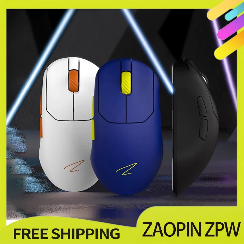 

Zaopin ZPW Wireless Mouse Tri Mode PAW3395/3950 Sensor 30000 Dpi Optical Resolution 8K 47g Lightweight gaming mouse for pc gift