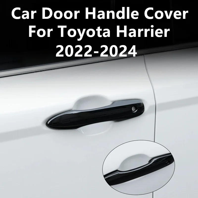 

For Toyota Harrier 2022-2024 4pcs Car Door Handle Cover Carbon fiber pattern protector Exterior Door Handle anti-scratch cover