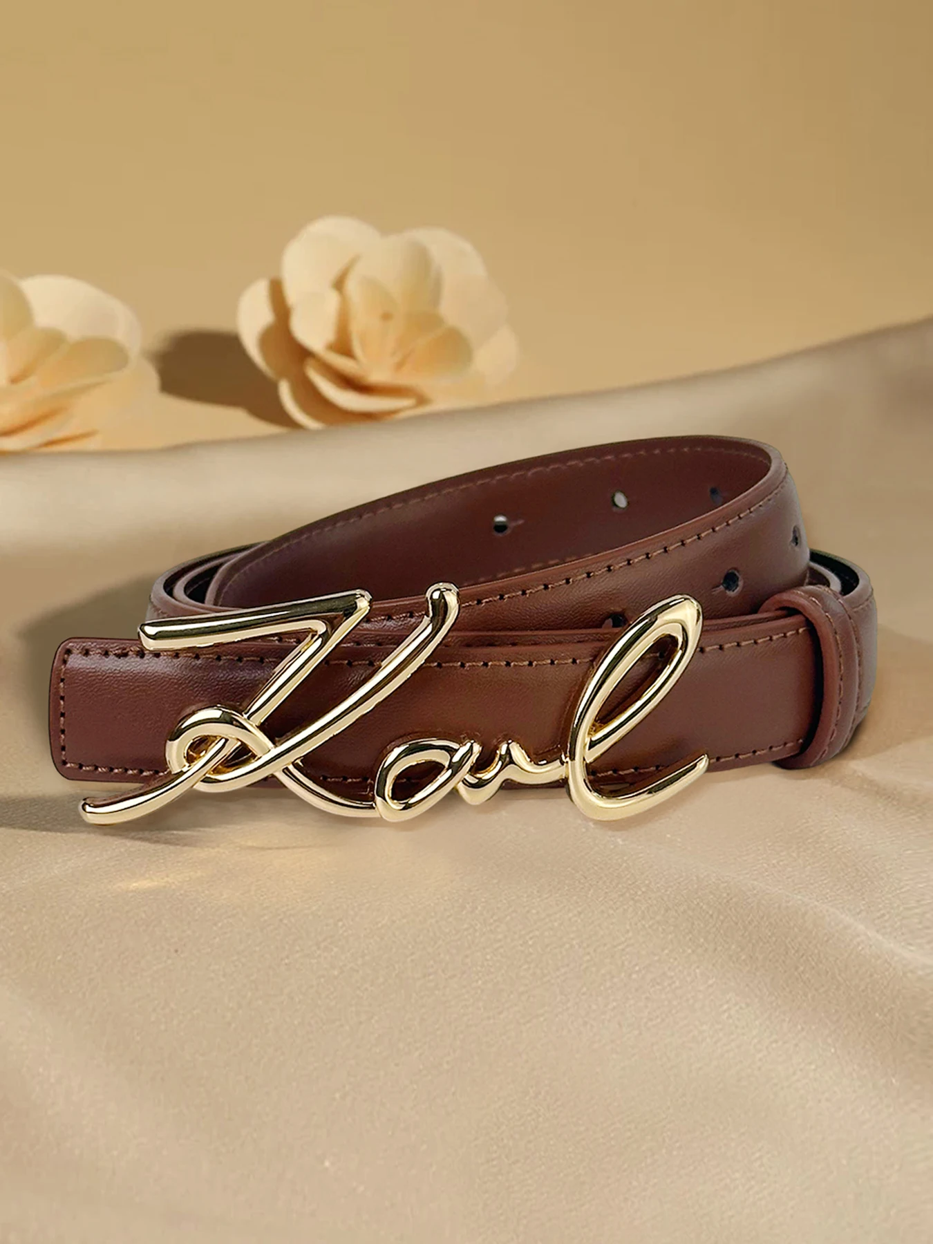 트렌디한 여성 벨트, 레트로 레터, 학생 펑크, 고급 장식 스커트, 청바지, 유니섹스 패션 벨트