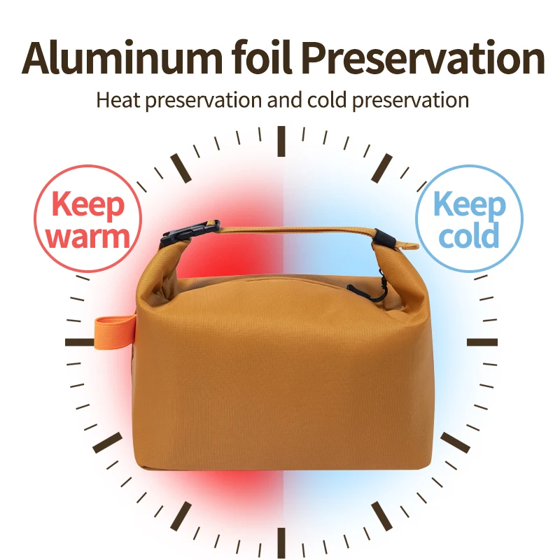 المحمولة معزول حقيبة الغداء قابلة لإعادة الاستخدام الغداء سطل حقيبة مانعة للتسرب برودة سعة كبيرة علب الاغذية حمل للمدرسة مكتب السفر