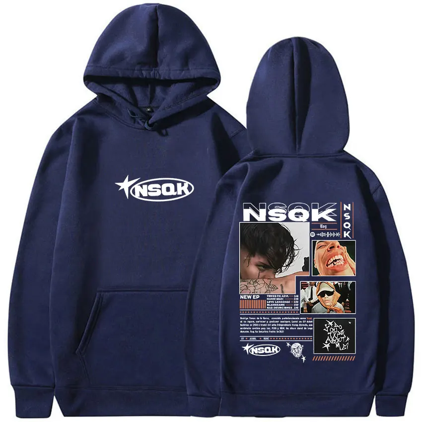 مغني الراب NSQK ATP RIPPETE جولة الألبوم 2025 هودي الرجال الملابس فضفاضة روك القوطية طويلة الأكمام البلوز الشتاء عادية الصوف هوديس #3