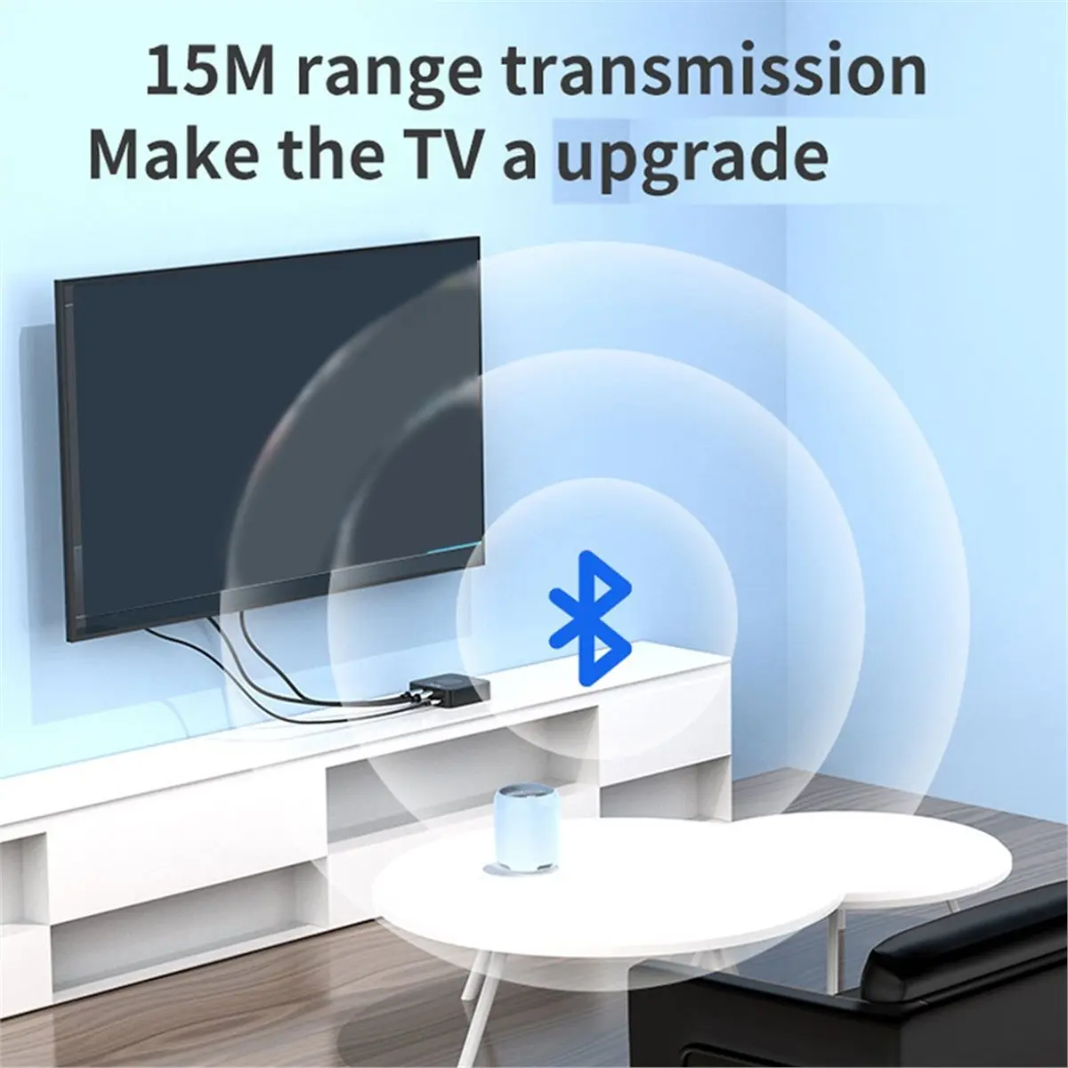 

2-in-1 Bluetooth 5.0 Audio Adapter Mobile Phone NFC Speaker Receiver for Headphone/Computer/TV Transmitter [AAAE 2026]