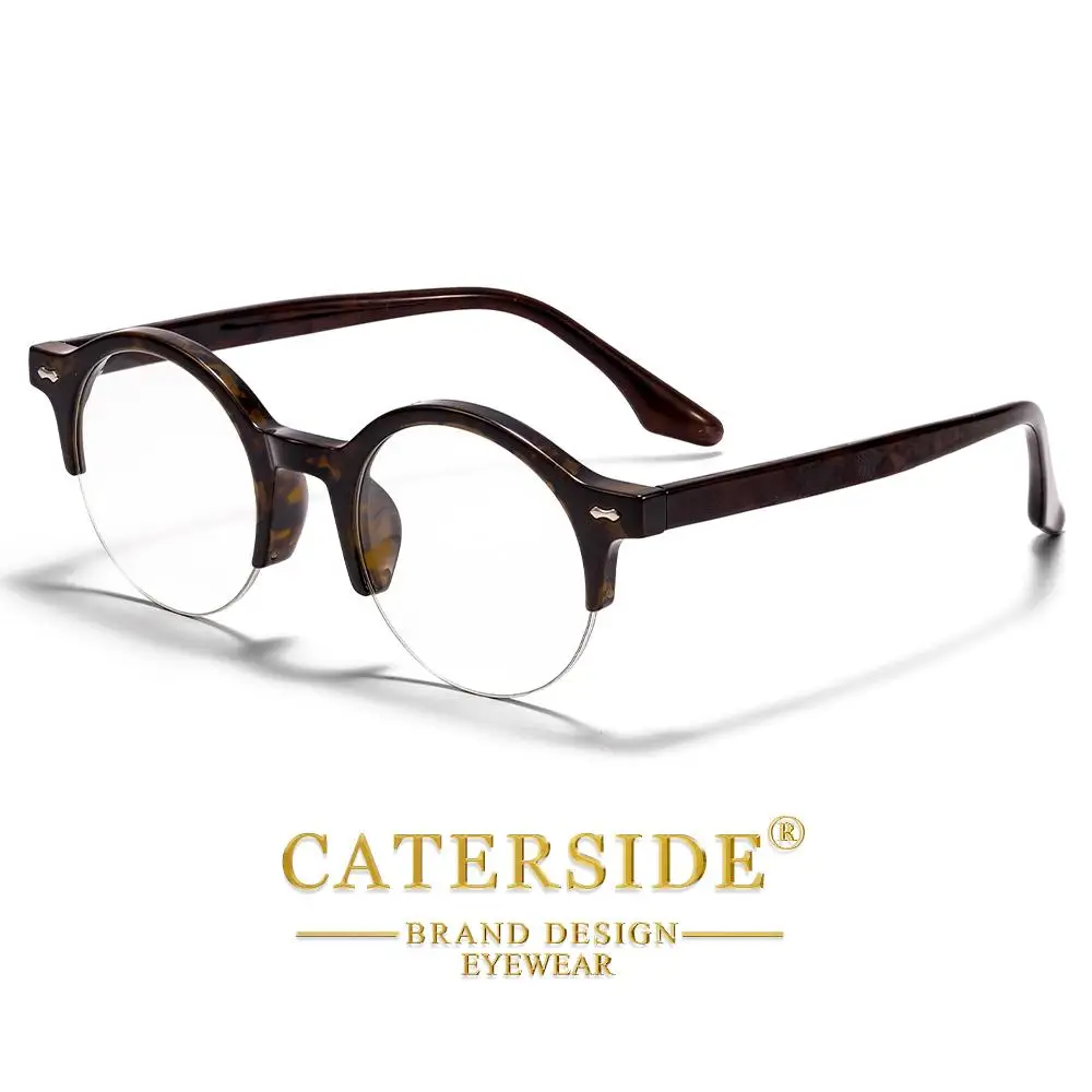 CATERSIDE Unisex Anti-Blaulicht-Brille Tr-90 Halbrahmen-Brillengestell Business Freizeit Computer Blaulicht-Schutzbrille – Detail 14