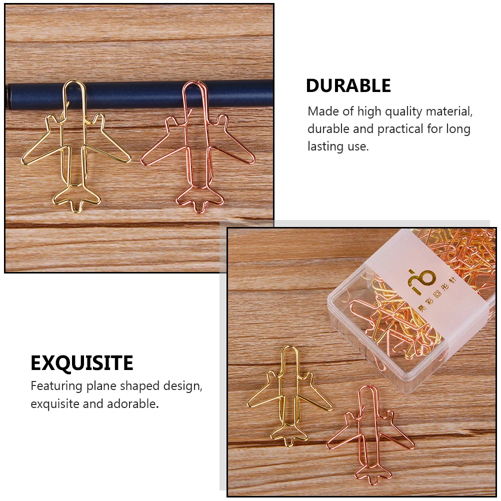 24 قطعة شكل طائرة ورقية إبداعية مقاطع المرجعية للوازم المكتبية ملاحظة مقاطع القرطاسية مذكرة المشابك كتاب علامات طائرة