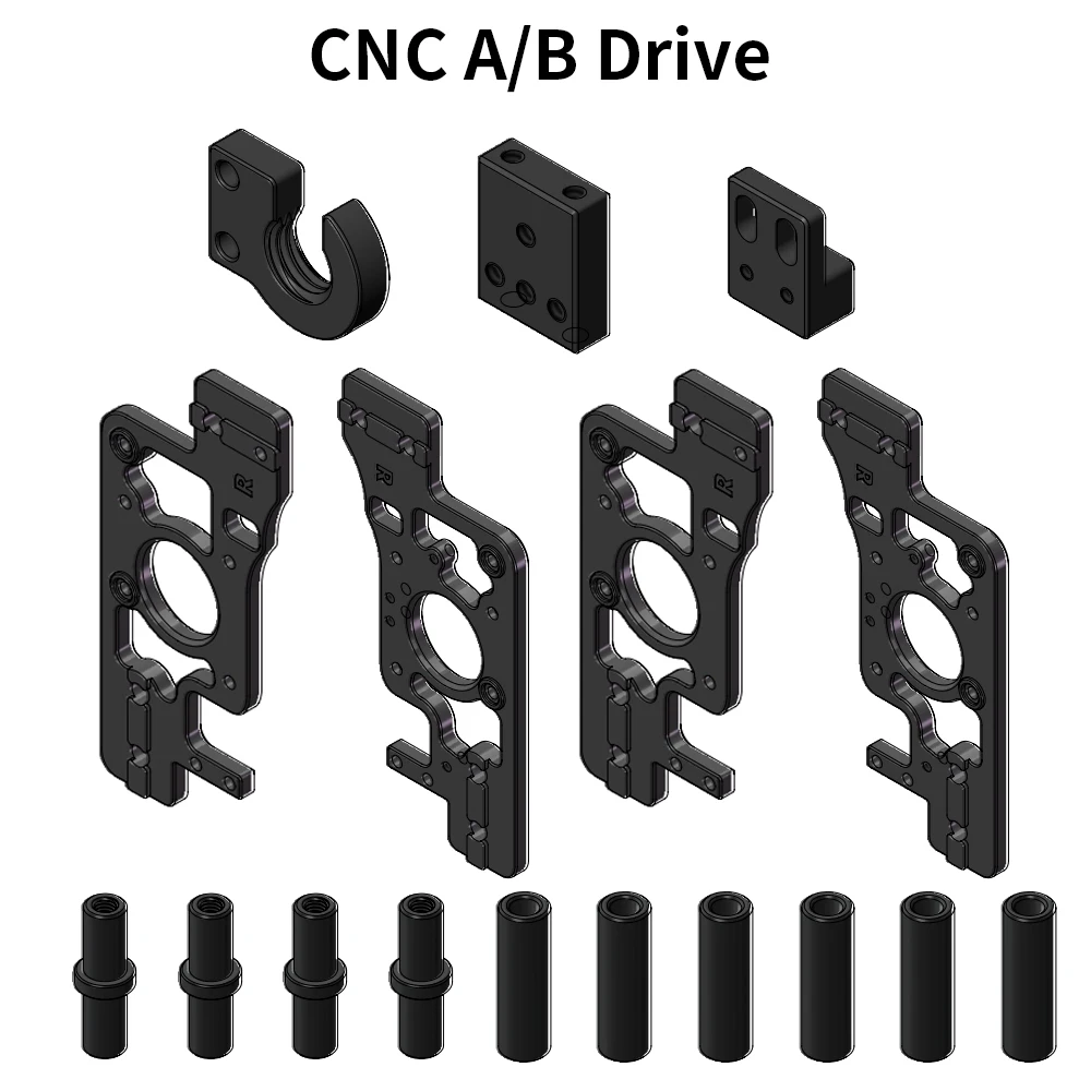 FYSETC Voron 2.4 CNC Deel AB Drive Gereedschapsloze Tensior XY-As IDM XY Gezamenlijke Onderdelen voor Voron 2.4 V2.0 Kit 3D Printer Onderdelen