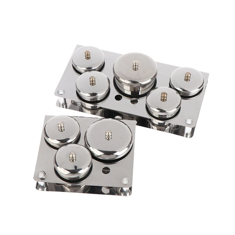 3/5 個ステンレスダッペンディッシュカップセットサロンマニキュアアクリルパウダー液体容器オーガナイザートレイダッペンディッシュネイルアートツール