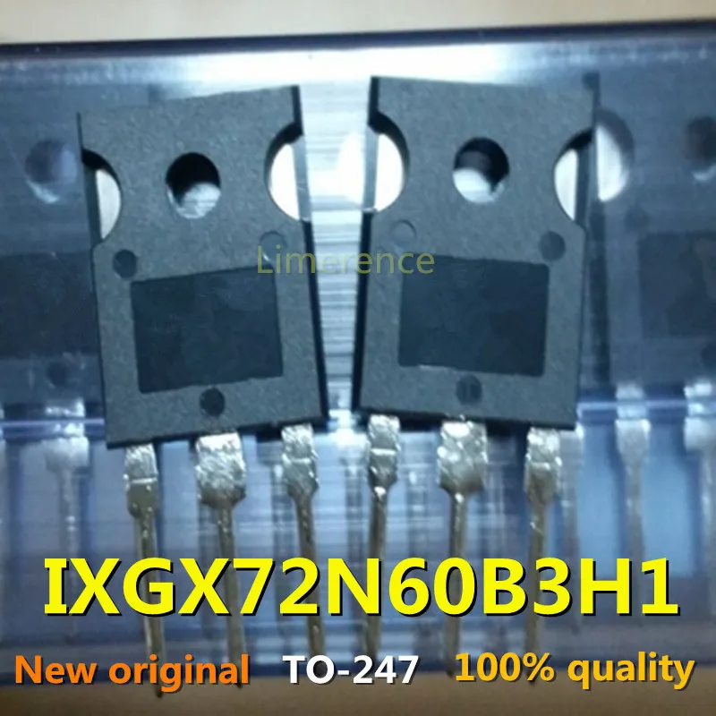 

100% nuevo 10-50units/lote original MOSFET IXGX72N60B3H1 IGBT 600V 72A 72N60 TO-247 Transistor