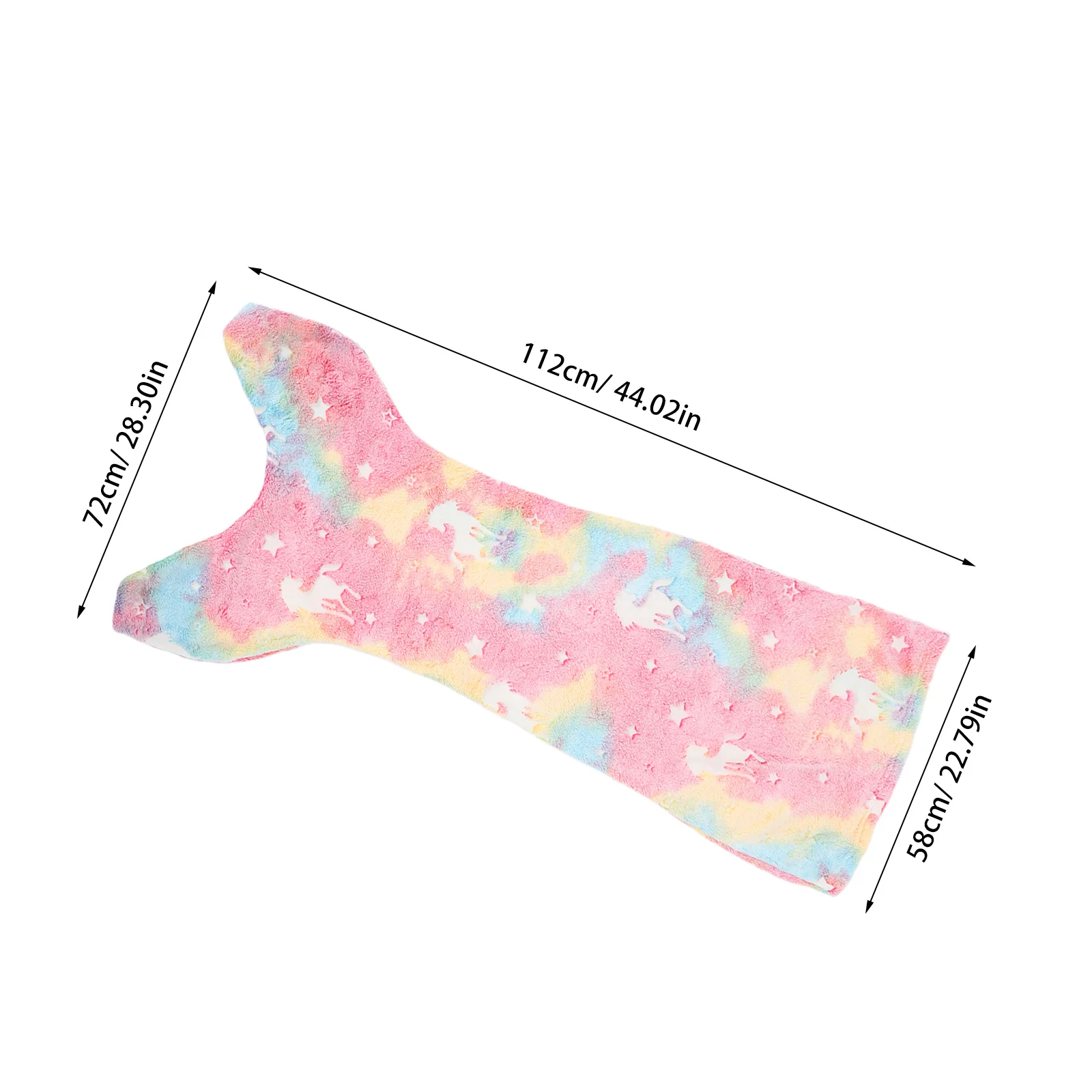 أطفال يتوهج في الظلام حورية البحر بطانية لينة مريحة يمكن ارتداؤها كيس النوم داخلي في الهواء الطلق التخييم بطانية الاطفال كيس النوم #3