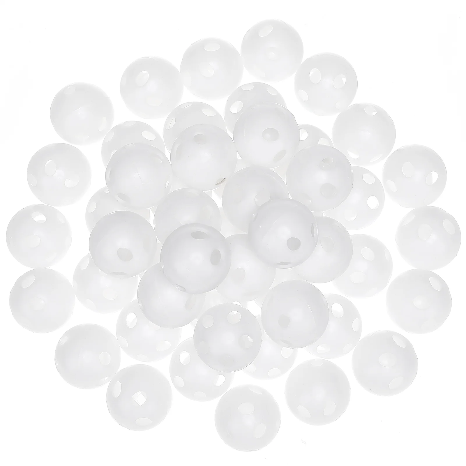 50 Pcs Singer Making Supplies Insert Balls Box Round Plastic Noise Maker Inserts