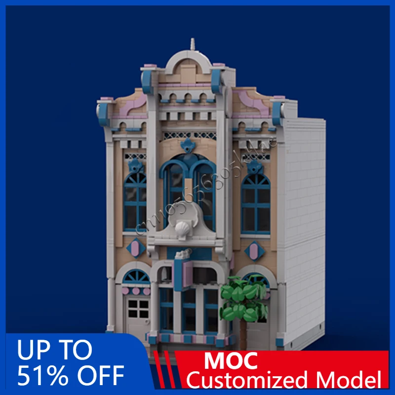 

1483 PCS City Street Scene Magic Confectionary Second Facade MOC Customize Modular Building Block Kids DIY Birthday Toy Gift