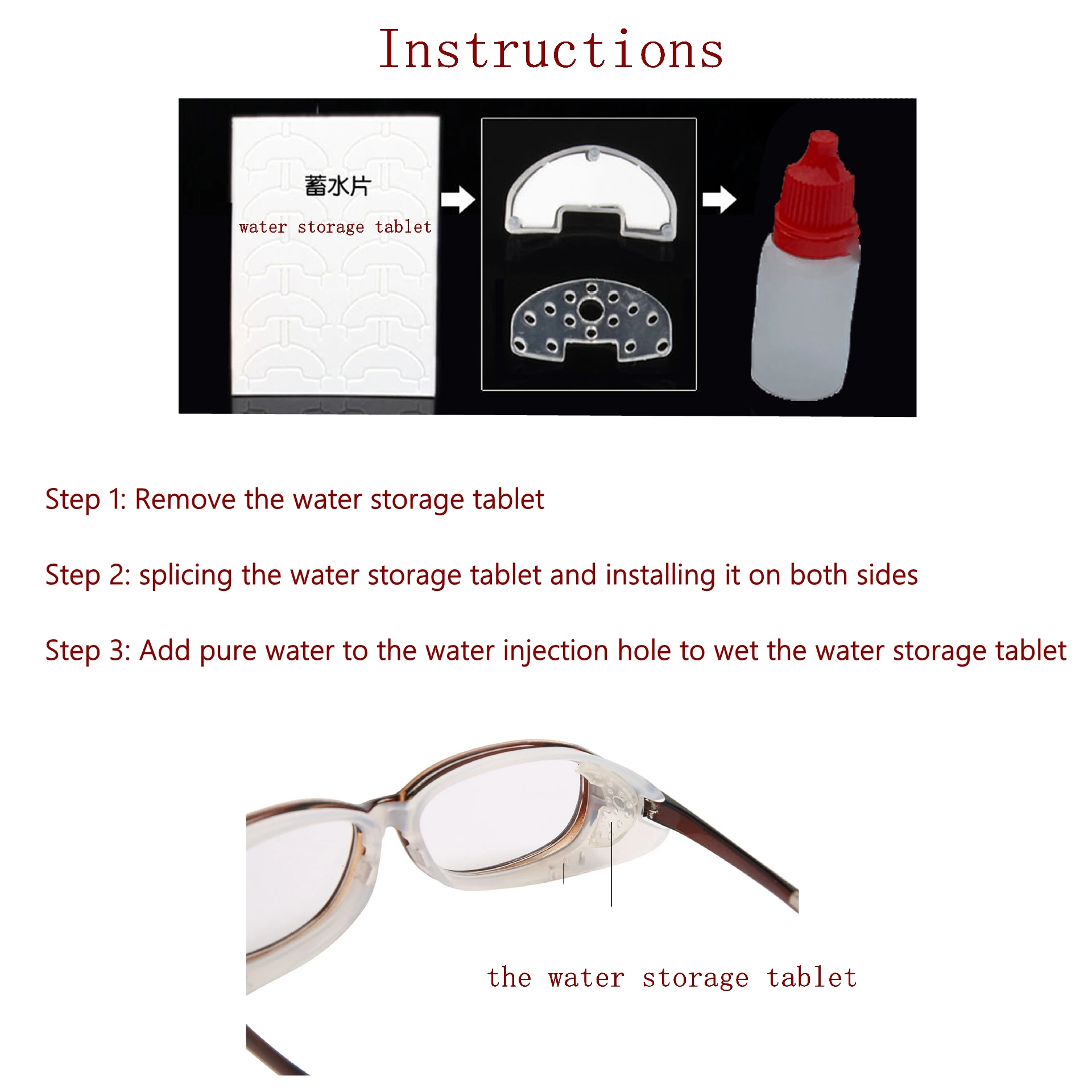 Hydrating Moisture Chamber Glasses Blue Light Blocking Glasses UV400 Protective Goggles Silicone Frame