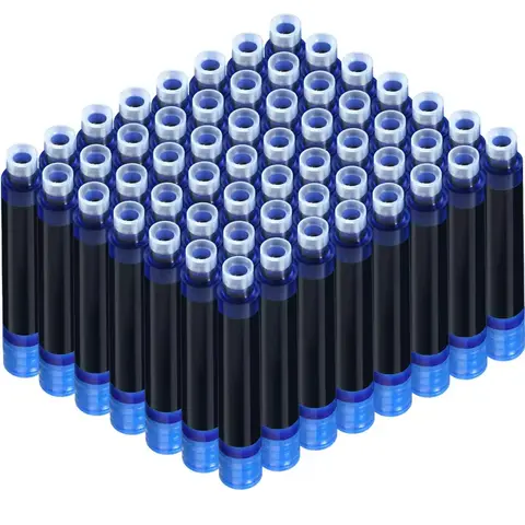 50/100 stuks Vulpen Inktcartridges Set - Zwart Blauw Rood 2,6/3,4 mm Hoge kwaliteit navulling voor soepel schrijven Boring Diameter