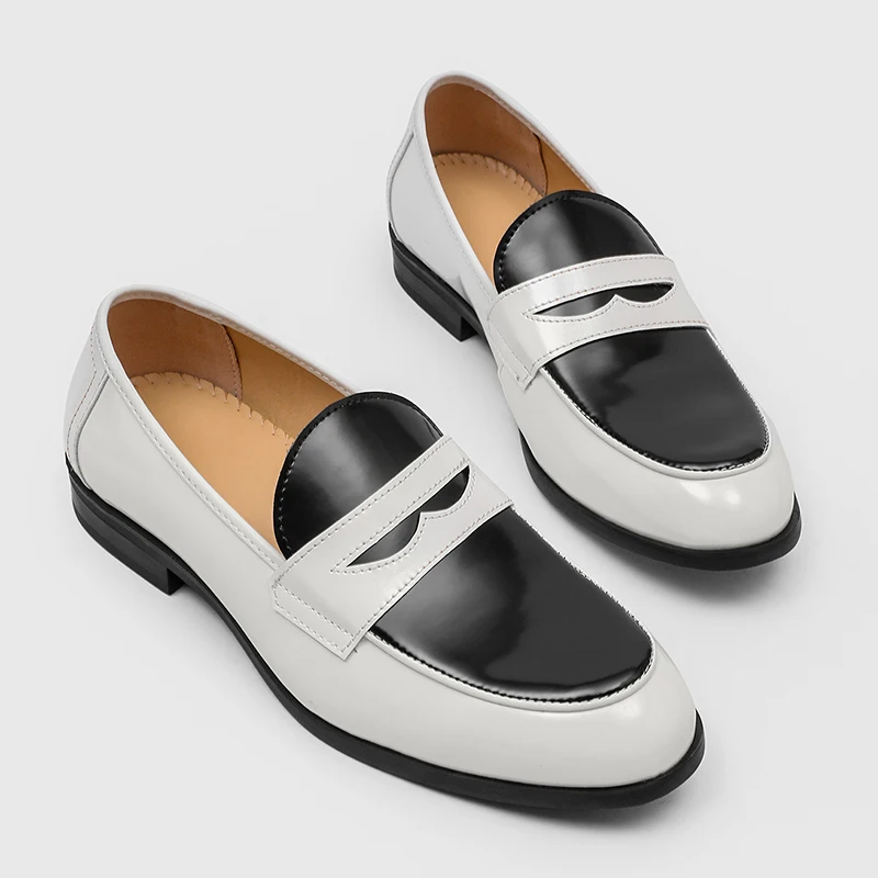 Classic Men Loafers Color High-quality Men Casual Comfortable Breathable Business Office Leather Shoes Gentleman Social Shoes