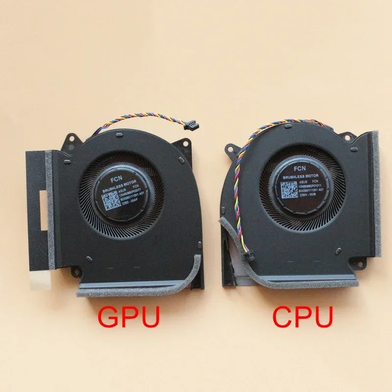 

Новый охлаждающий вентилятор для ноутбука, процессора и графического процессора для ASUS ROG Strix G15 G513R G17 G713R, кулер-радиатор постоянного тока 12 В 1A, версия 2022 г.
