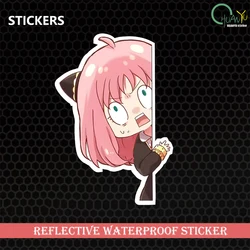 Ania anime stickers car motorcycle trunk waterproof reflective stickers