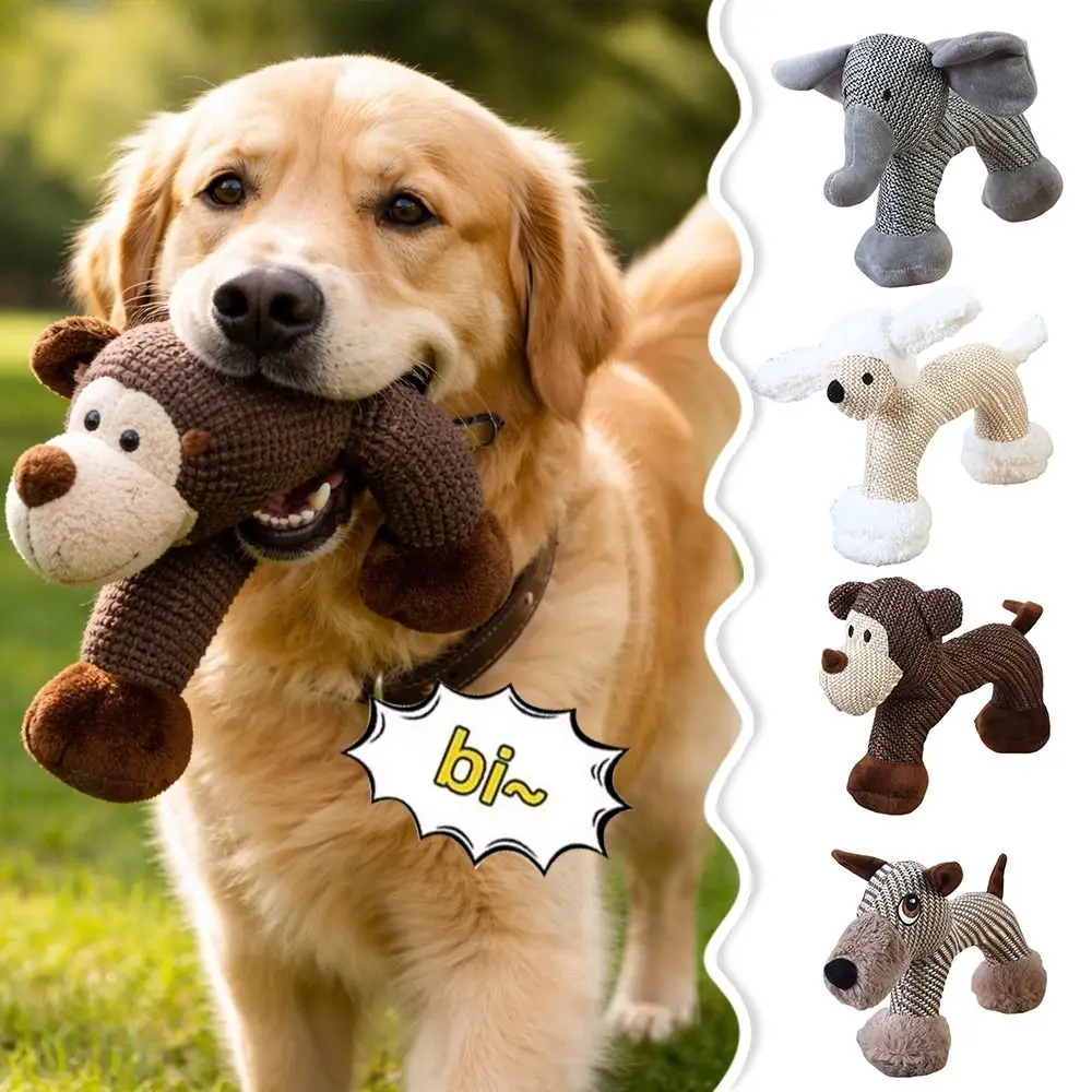 

Gifts Dog Toy Bite Resistant Squeaky Sound Dog Chew Toys Sheep Durable Pet Teeth Cleaning Supplies Anxiety Relief