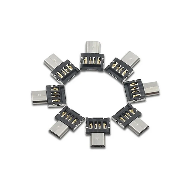 1-5pcs Type C To USB 2.0 OTG Adapter Micro USB Type-c Male To USB Female Converter For Macbook Samsung S20 USB C OTG Connector