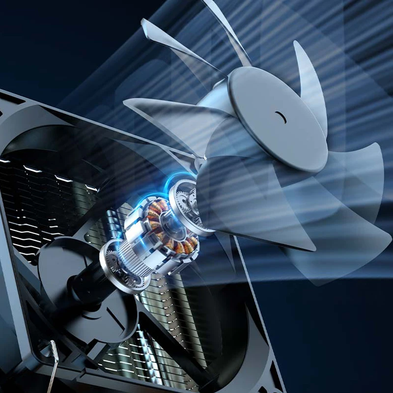 CPU Air Cooler 6HeatPipes 4PIN PWM PC Processor Radiator Silent Fan For LGA1700 1200 1366 1151 1150 2011 X99 X79 AM4 AM5