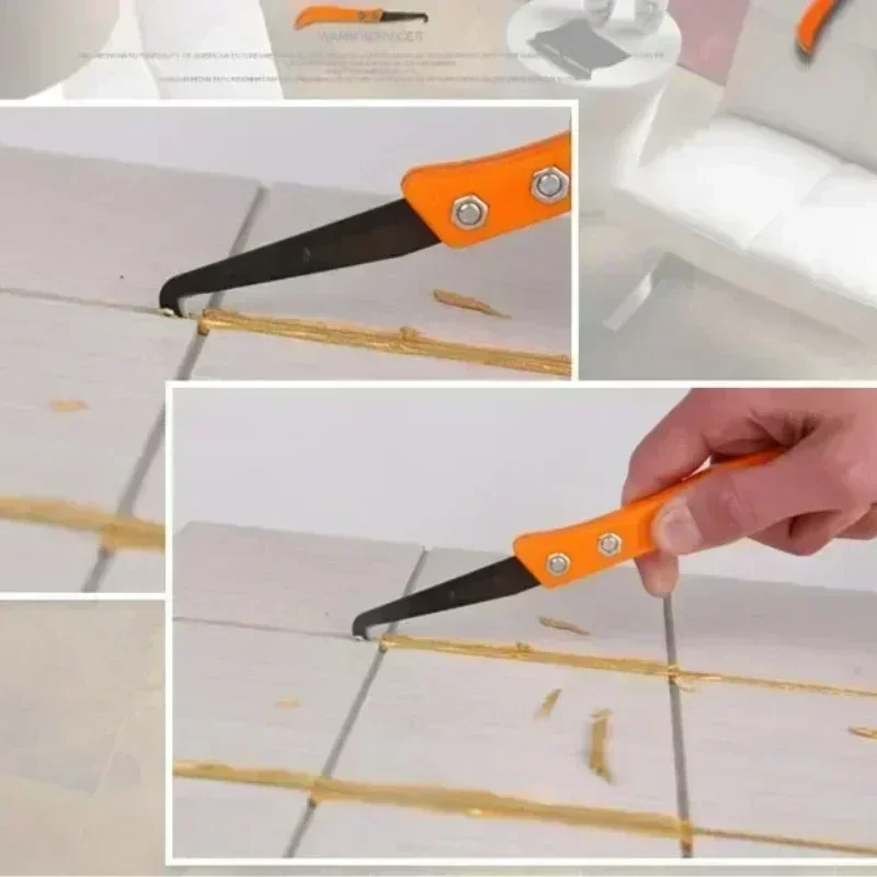 1pc Professional Tile Gap Repair Tool Cleaning and Removal Grout Hand Tools Notcher Collator Tile Gap Repair Tool Hook Knife