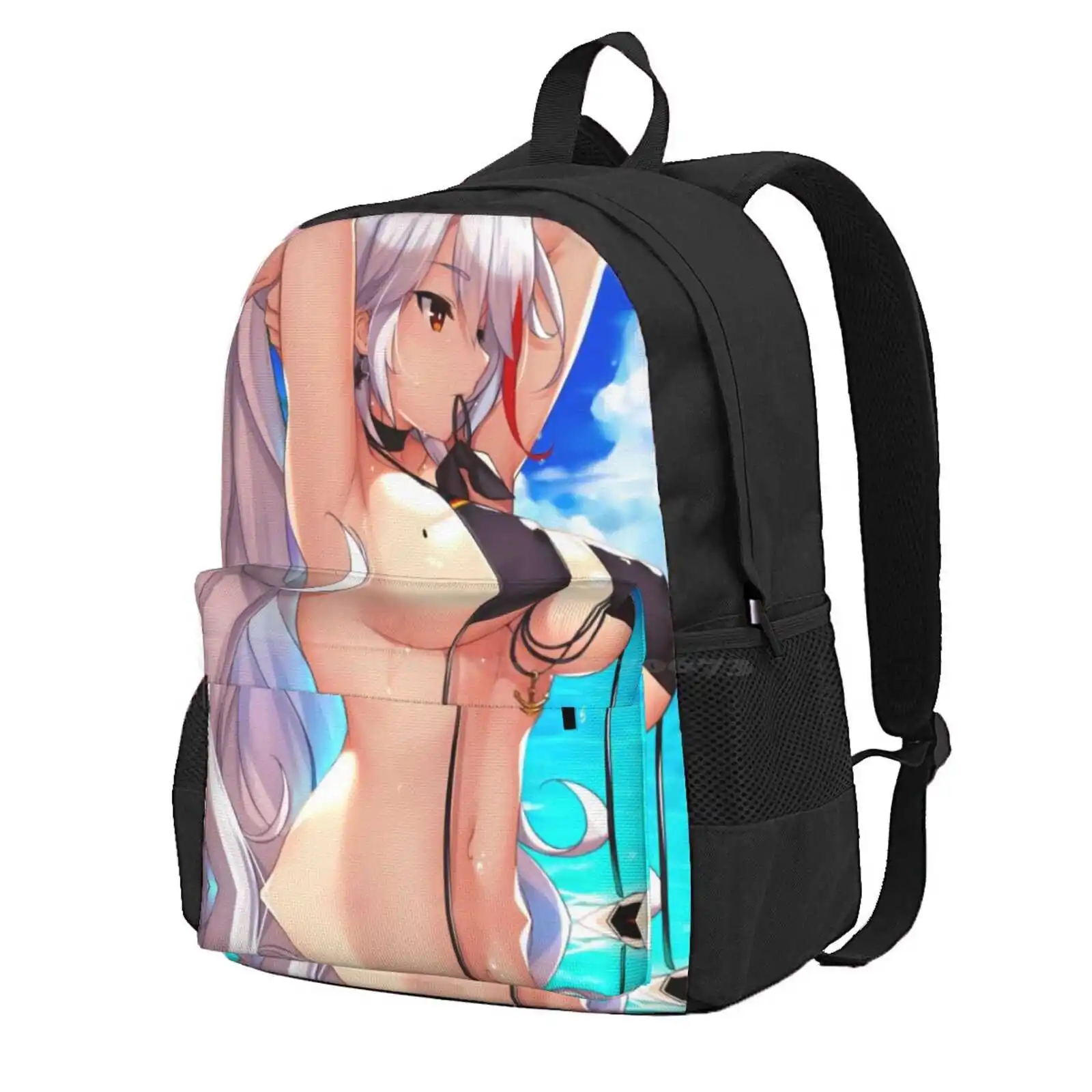 Prinz Eugen Azur Lane Fine Art Anime Hot Sale Schoolbag Backpack Fashion Bags Ayanami Azur Lane Formidable Belfast Game Prinz