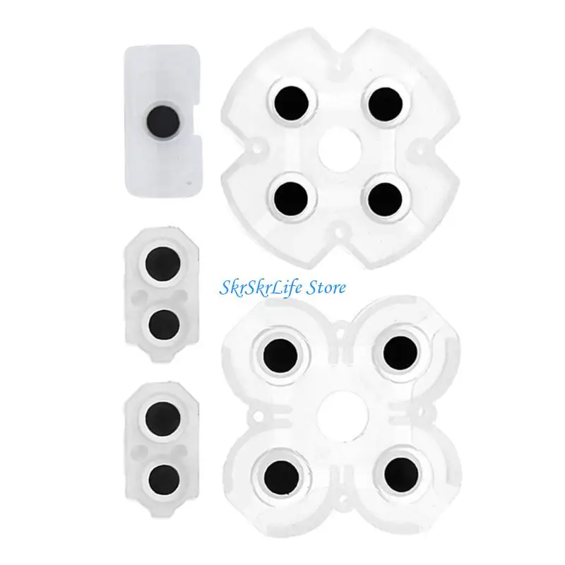 E65E Transparente Silicone Rubber Pads Contato L2 Botão Condutor Button para 050 Controlador
