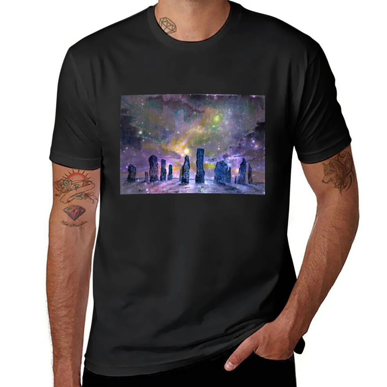 Callanish stones winter solstice T-Shirt heavyweights summer tops new edition funnys mens clothes